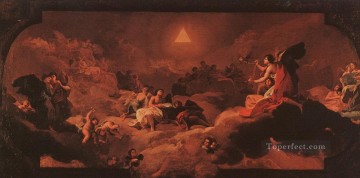 company of captain reinier reael known as themeagre company Painting - The Adoration of the Name of The Lord Romantic modern Francisco Goya